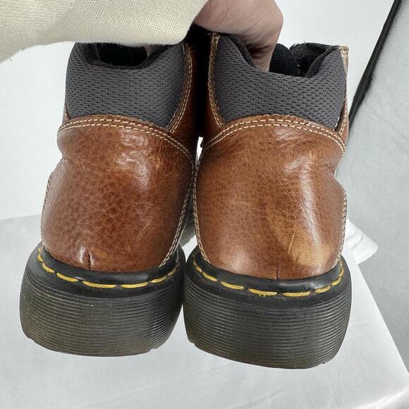 Vintage Dr. Martens boots mens UK 9 US 10 brown leather work/hiker 90s grunge - Picture 8 of 8